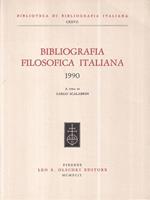 Bibliografia Filosofica Italiana. 1990