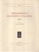 Bibliografia Filosofica Italiana. 1991