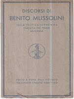Discorsi di Benito Mussolini