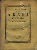 Sulla Dominazione Degli Arabi in Italia