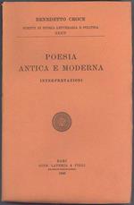 Poesia antica e moderna. Interpretazioni