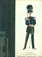 Vecchie uniformi delle specialita' di Fanteria: granatieri bersaglieri alpini