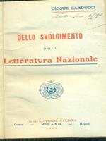 Dello svolgimento della letteratura nazionale