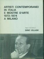 Artisti contemporanei in ?Italia e mostre d'arte 1973-1974 a Milano