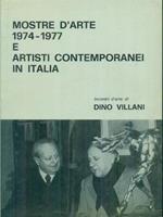 Mostre d'arte 1974-1977 e artisti contemporanei in Italia