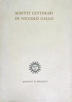 Scritti letterari di Niccolò Gallo