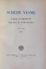 Schede Vesme. L'arte in Piemonte dal XVI al XVIII secolo