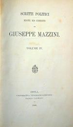 Scritti politici editi ed inediti di Giuseppe Mazzini voll. IV e V unico tomo