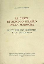 Le carte di Alfonso Ferrero della Marmora