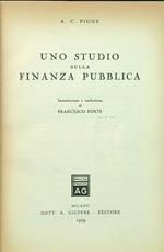 studio sulla finanza pubblica