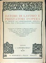 Datori di lavoro e prestatori d'opera