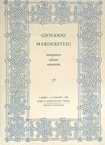 Giovanni Mardersteig Stampatore Editore Umanista