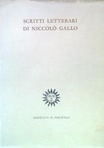 Scritti letterari di Niccolò Gallo