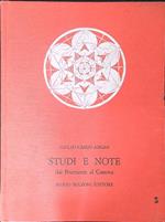 Studi e note