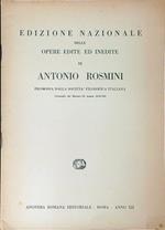 Edizione Nazionale delle opere edite ed inedite di Antonio Rosmini