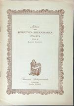 Notizie della biblioteca bibliografica Italica