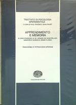 Trattato di psicologia sperimentale. Apprendimento e memoria