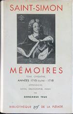 Memoires V Annees 1715 (suite) - 1718