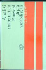 Analisi matematica 3 Funzioni di più variabili reali