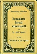 Romanische sprach-wissenschaft