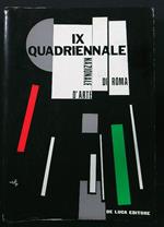 IX quadriennale nazionale d'arte Catalogo generale