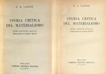 Storia critica del materialismo. 2vv