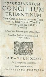 Sacrosanctum concilium tridentinum cum citationibus