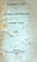 Schiarimenti e note alla Storia Universale. Volume I