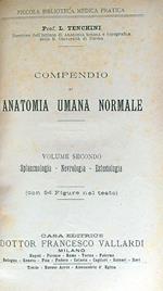 Compendio di Anatomia umana normale. Due volumi