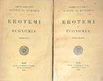 Erotemi di economia. 2vv