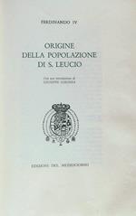 Origine della popolazione di S. Leucio