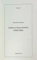 Lettere a Enzo Ferrieri 1926-1936