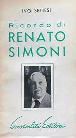 Ricordo di Renato Simoni