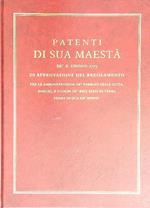 Patenti di sua Maesta' de 6 Giugno 1775. Ristampa anastatica