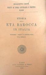 Storia dell'età barocca in Italia. Pensiero. Poesia e letteratura. Vita morale