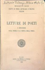 Letture di poeti e riflessioni sulla teoria e la critica della poesia