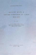 Banche miste e grande industria in Italia 1914-1933 vol. I