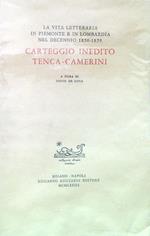 Carteggio inedito Tenca-Camerini