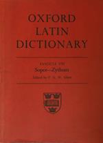 Oxford Latin Dictionary. 8 fascicle