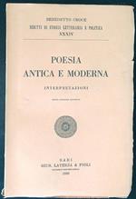 Poesia antica e moderna