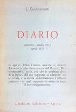 Diario. Settembre - Ottobre 1973, aprile 1975