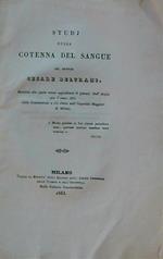 Studi sulla cotenna del sangue