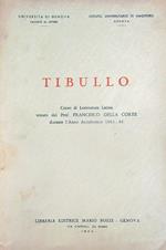 Tibullo. Corso di letteratura latina 1963-64