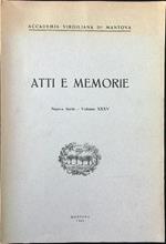 Atti e memorie vol. XXXV