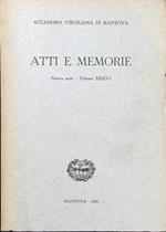 Atti e memorie vol. XXXVI