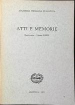 Atti e memorie vol. XXXIX