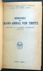 Memoires du Grand-Amiral von Tirpitz