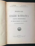 Esercizi di analisi matematica (calcolo infinitesimale)