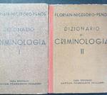 Dizionario di criminologia 2 volumi