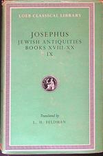 Josephus Jewish antiquities Books XVIII - XX IX